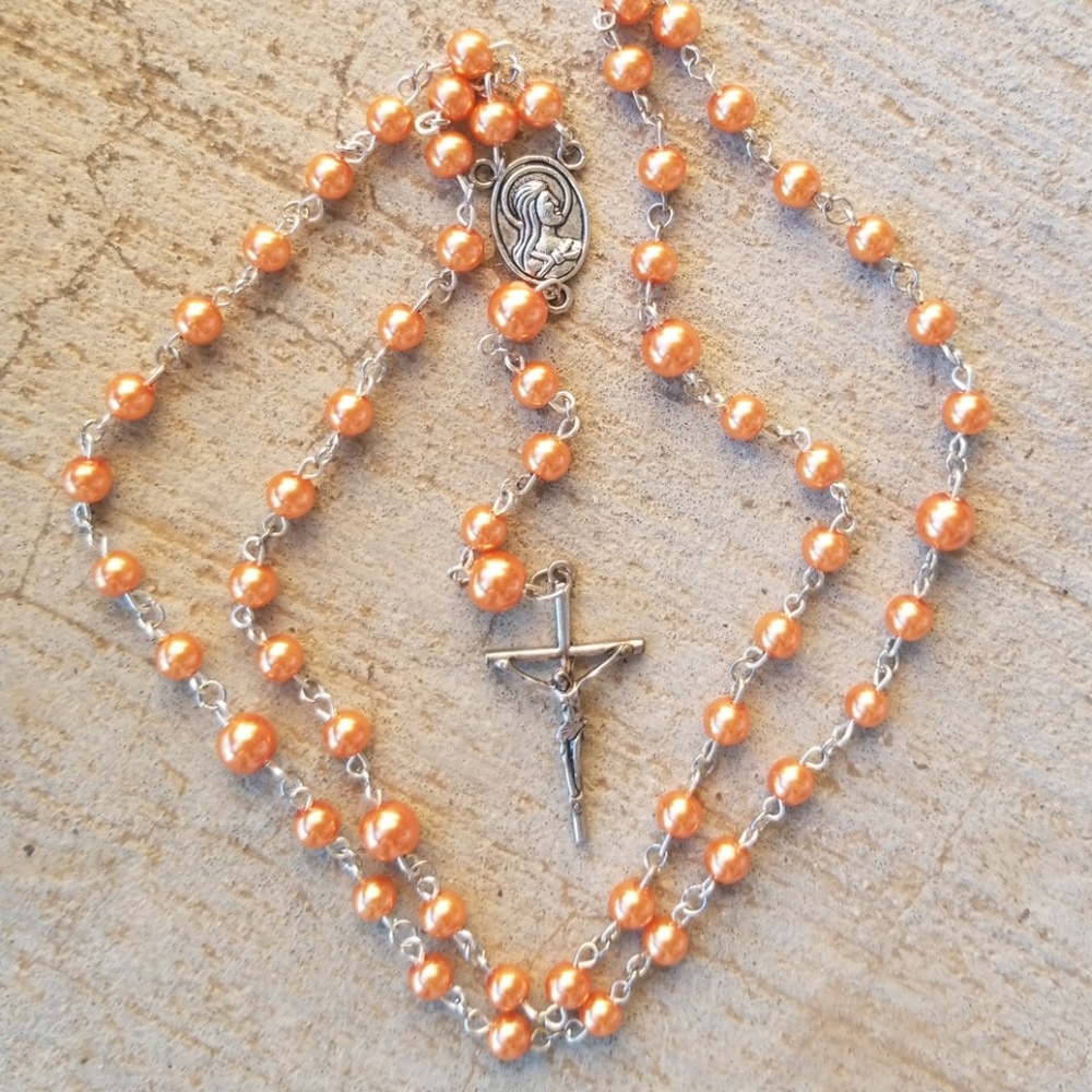 Burnt Orange Rosary